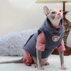 Sphynx Cat Hoodie - Warm Cotton Fleece Sweatshirt for Hairless Cats