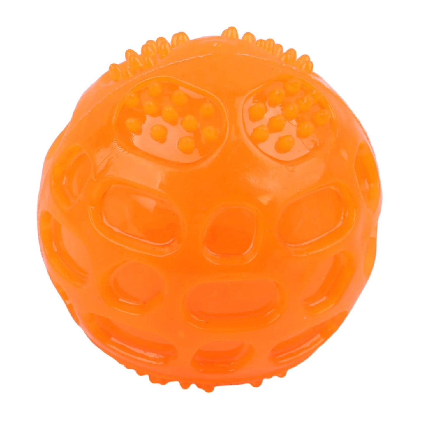 Squeaky Dog Chew Ball - Waterproof Bite-Resistant Tooth Cleaning Toy
