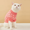 Heart Graphic Cat Sweater - Soft Warm Hoodie for Autumn & Winter