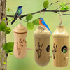 Wooden Hummingbird House - Decorative Mini Bird Nest for Garden & Patio