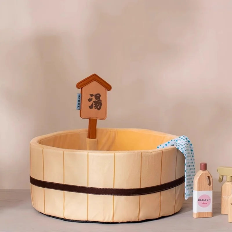 Japanese style hot spring pool, cat bed, bathtub shape, dog house, detachable anti fouling cat nest mat