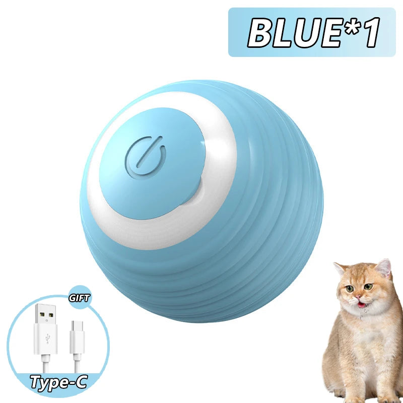 Smart Interactive Cat Ball - Automatic Rolling Magic Ball Toy for Indoor Cats