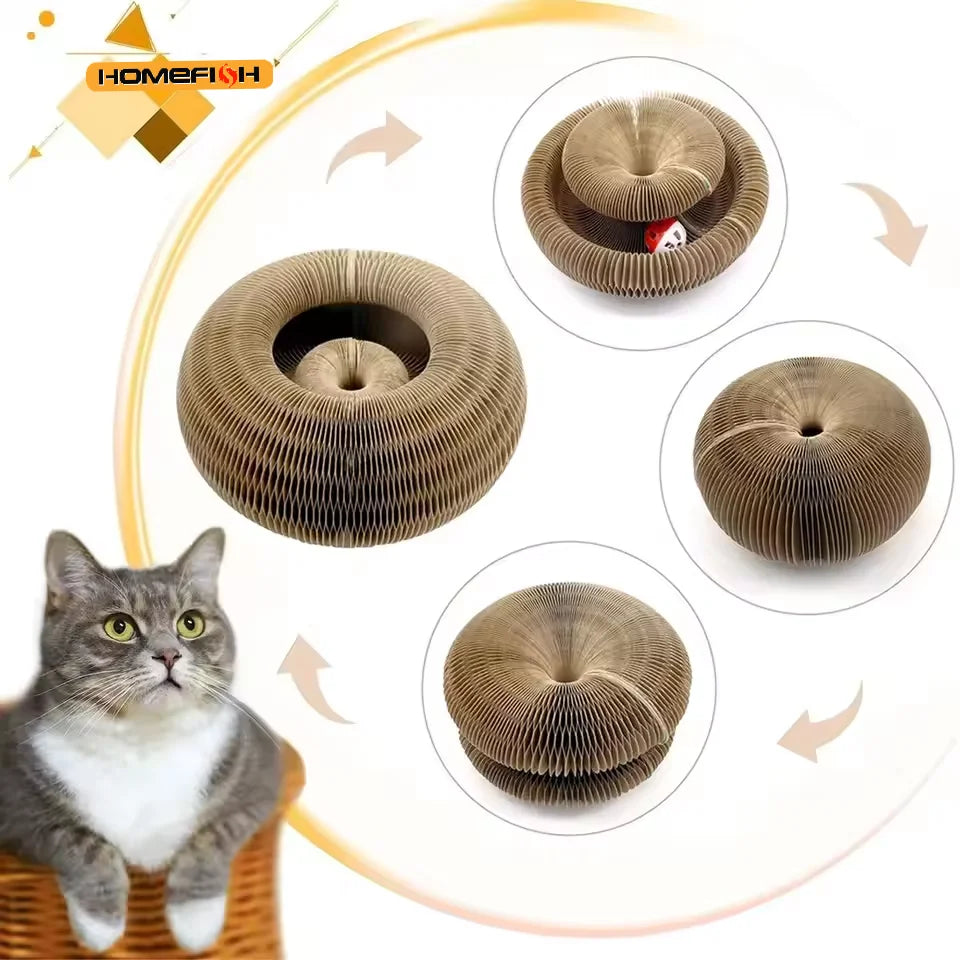 Corrugated Cardboard Cat Scratching Board - Organ-Style Scratcher Nest