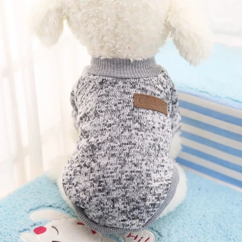 Warm Dog Sweater - Winter Jacket for Small Dogs, Puppies & Cats