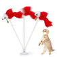 Feather Cat Toy - Spring Mouse Teaser with Bell & Suction Cup