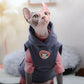 Sphynx Cat Hoodie - Warm Cotton Fleece Sweatshirt for Hairless Cats