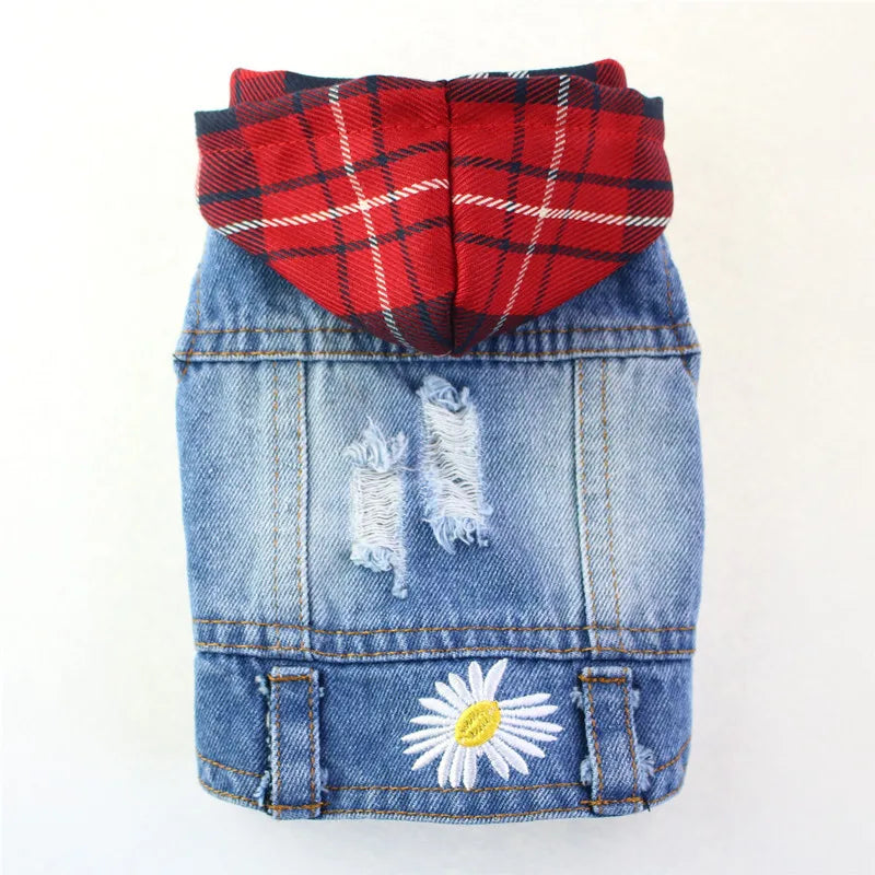 Fashion Denim Cat Vest - Casual Jeans Jacket for Spring & Autumn
