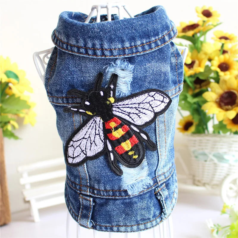 Fashion Denim Cat Vest - Casual Jeans Jacket for Spring & Autumn