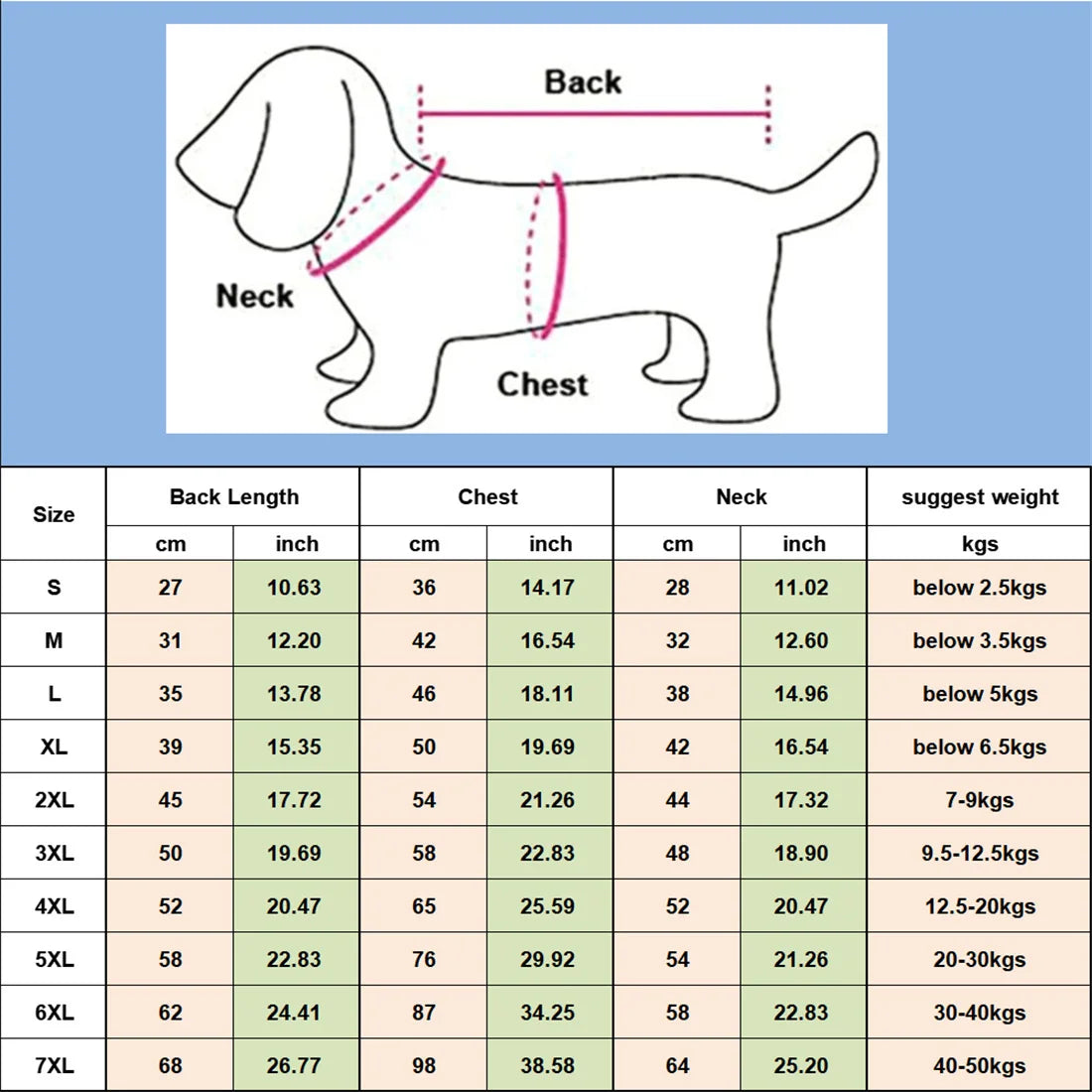 Waterproof Dog Parka - Winter Cotton Vest for Small to Large Dogs