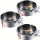Stainless Steel Bird Food Bowl - Parrot Water Cup with Clamp Holder