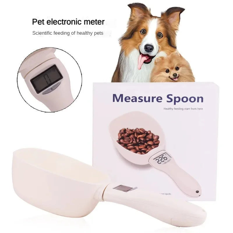 Digital Pet Food Measuring Scoop - Electronic Scale with LED Display