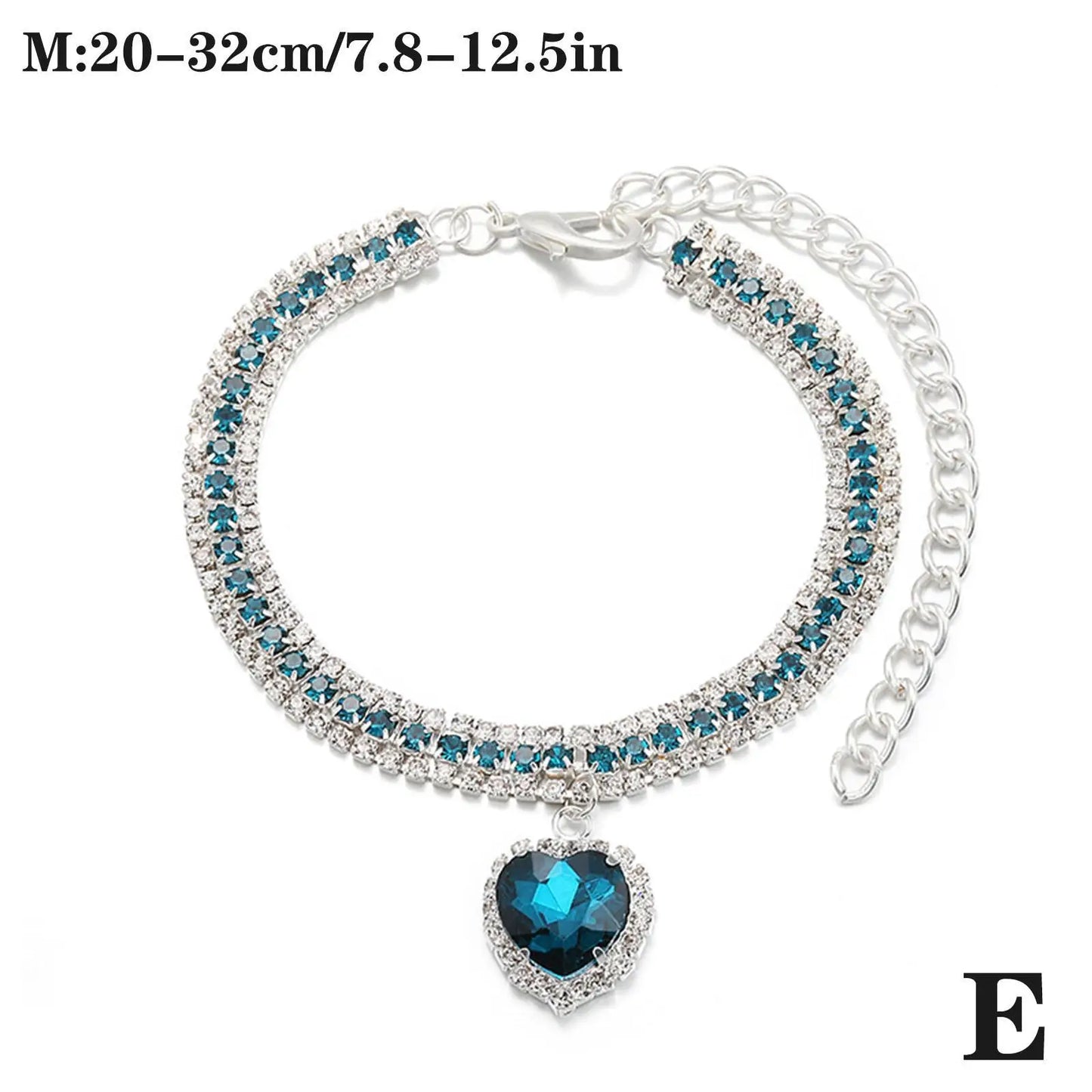 Rhinestone Crystal Pet Collar - Bling Diamond Necklace for Dogs & Cats