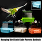 Hanging Bird Bath for Parrots - Waterproof External Cage Bathtub
