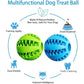 Interactive Rubber Dog Ball - Tooth Cleaning Treat Feeder Toy