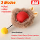 Smart Interactive Cat Ball with Faux Tail - Rechargeable Auto-Rolling Toy