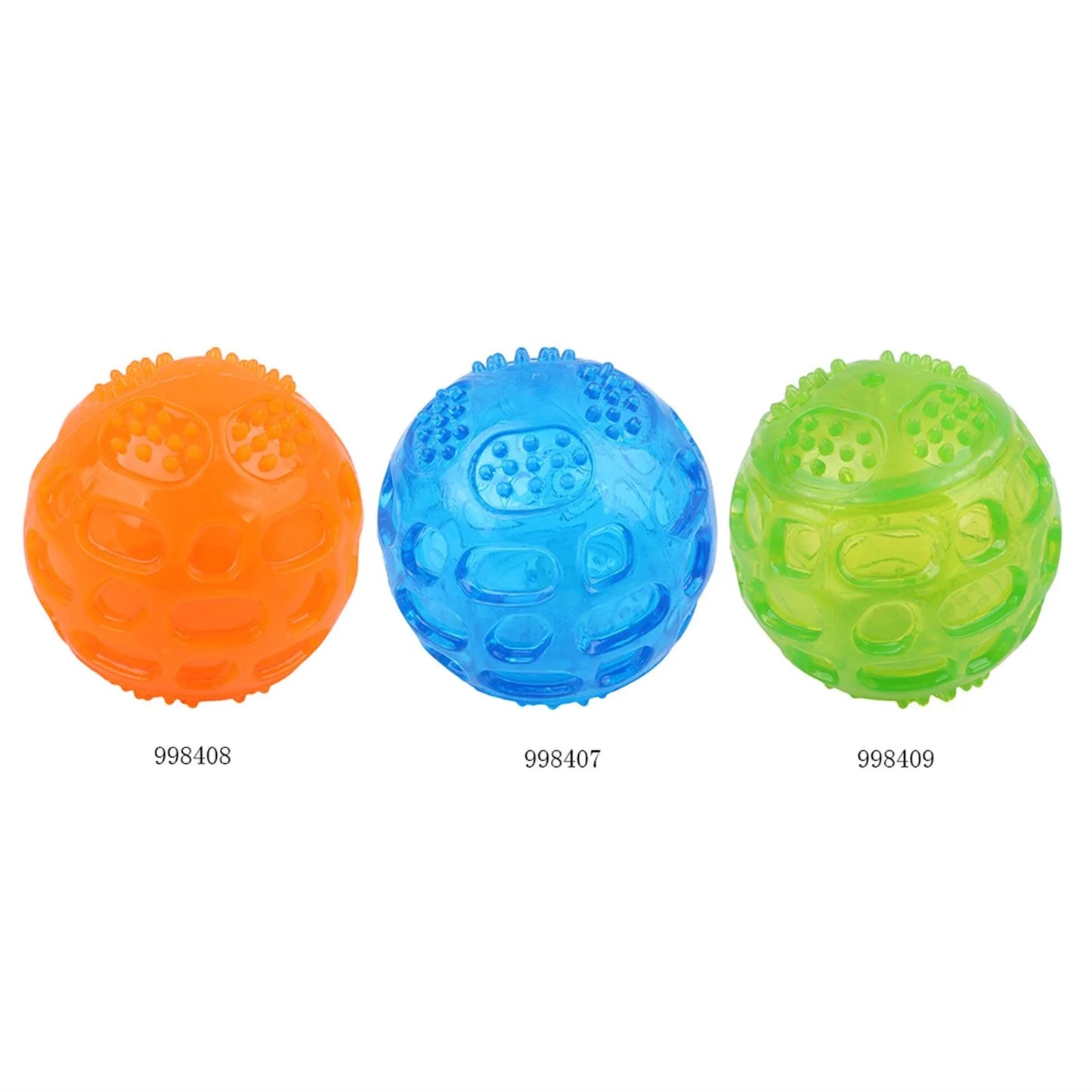 Squeaky Dog Chew Ball - Waterproof Bite-Resistant Tooth Cleaning Toy
