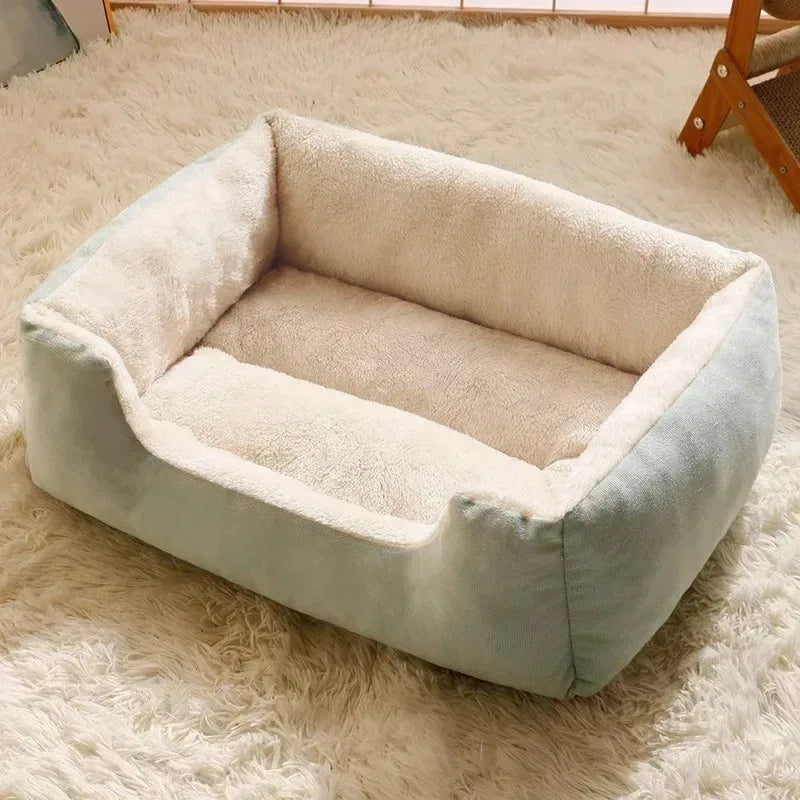 Plush Cat Bed - Breathable Cushion Basket for Cats & Kittens