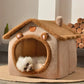 Foldable Pet Cave Bed - Warm Winter House for Small & Medium Dogs & Cats
