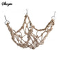 Parrot Rope Climbing Net - Natural Linen Bird Toy for Adventure & Exercise