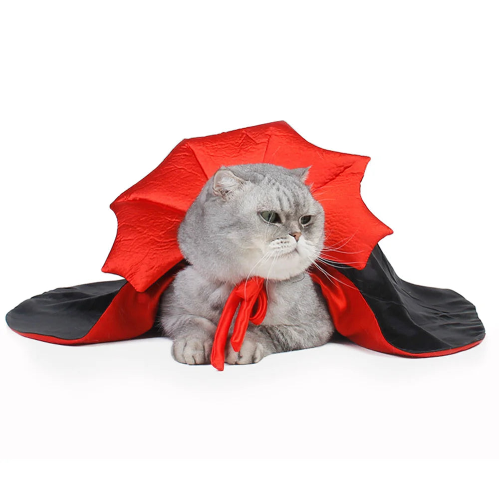 Halloween Vampire Cloak - Cute Cosplay Costume for Dogs & Cats