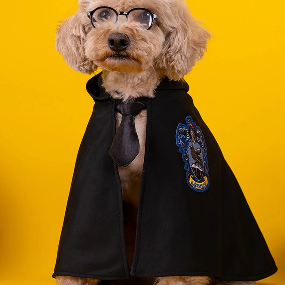 Magic Academy Pet Costume - Wizard Cloak for Dogs & Cats