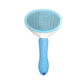 Self-Cleaning Pet Slicker Brush - Hair Removal Comb for Cats & Dogs