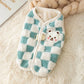 Plush Bear Print Dog Sweater - Winter Button Jacket for Small Dogs