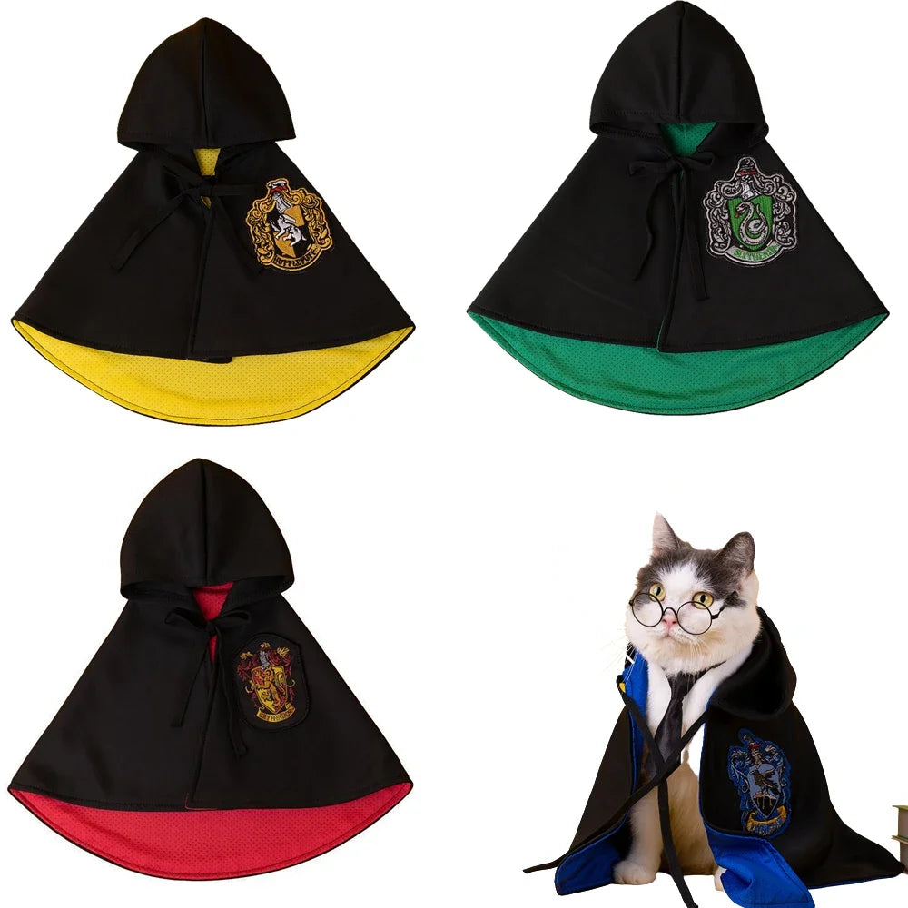 Magic Academy Pet Costume - Wizard Cloak for Dogs & Cats