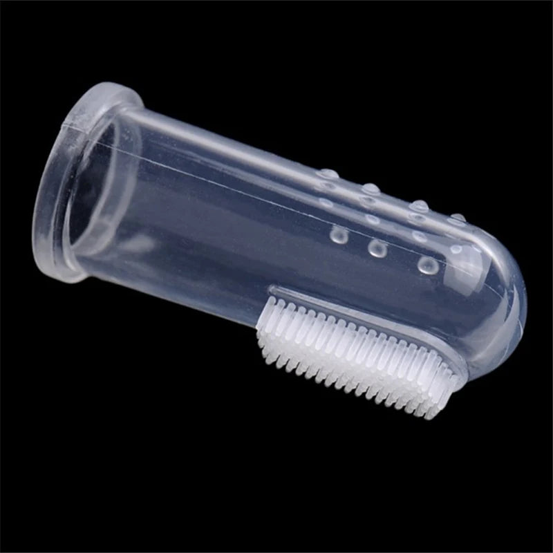 Soft Silicone Finger Toothbrush for Dogs & Cats - Dental Care Tool