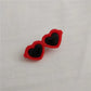 Heart Sunglasses Pet Hair Clips - Decorative Bow Hairpins for Dogs & Cats