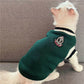 Collegiate Style Cat Sweater - Winter Warm Vest Jacket for Cats & Kittens