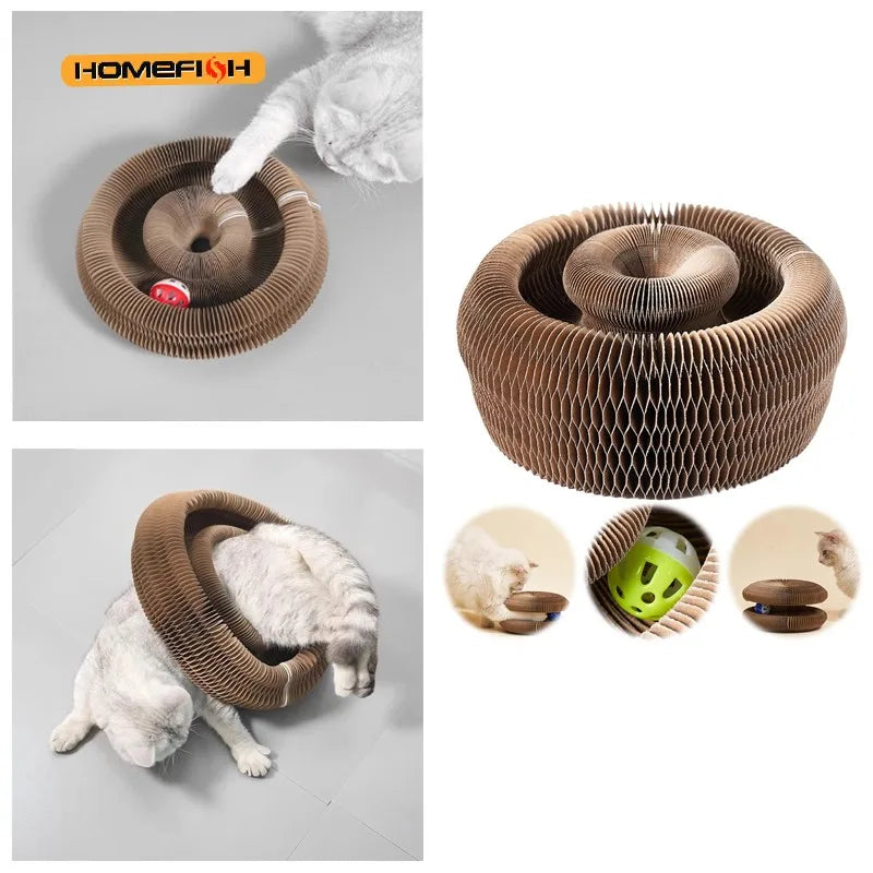 Corrugated Cardboard Cat Scratching Board - Organ-Style Scratcher Nest