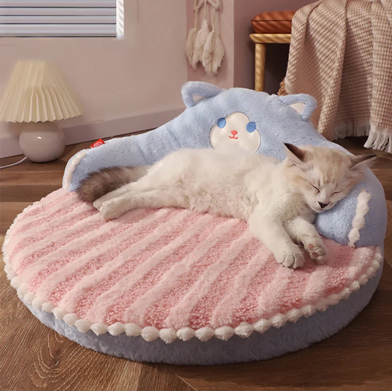 HOOPET Winter Cat Bed - Durable Velvet Cushion Mat for Pets