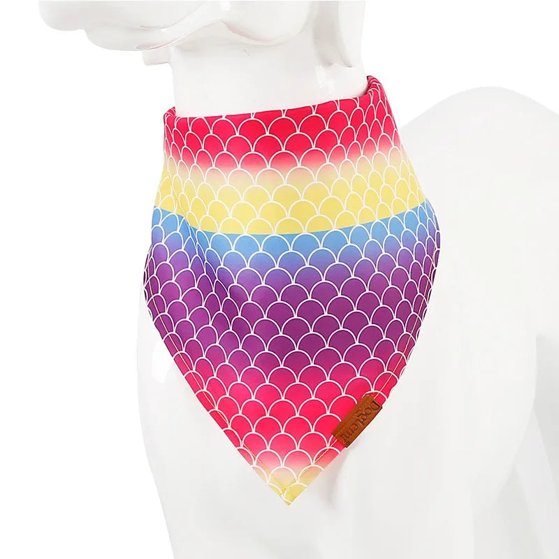 Adjustable Dog Bandana Collar - Pet Scarf Bib for Small, Medium & Large Dogs