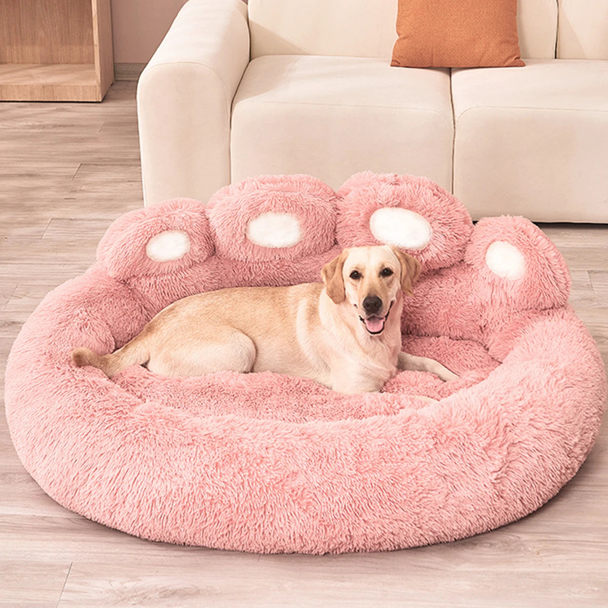 Plush Pet Sofa Bed - Warm Washable Dog Bed for Small to Large Dogs