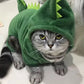 Dinosaur Costume for Cats & Dogs - Funny Fleece Halloween Hoodie