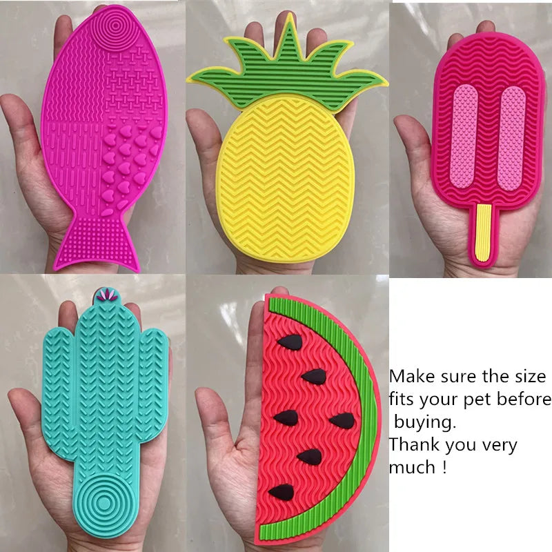 Silicone Slow Feeder Lick Mat with Suction Cup - For Cats Under 3kg