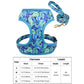 Floral Dog Harness & Leash Set - Adjustable Forest Print for All Dog Sizes