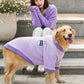 Fleece Dog Hoodie - Soft Warm Vest for Large Dogs (Golden Retriever, Labrador)