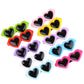 Heart Sunglasses Pet Hair Clips - Decorative Bow Hairpins for Dogs & Cats