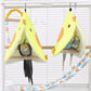 Soft Plush Bird Hammock - Cozy Hanging Nest for Parrots & Parakeets