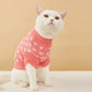 Heart Graphic Cat Sweater - Soft Warm Hoodie for Autumn & Winter