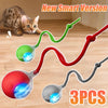 Smart Interactive Cat Ball with Faux Tail - Rechargeable Auto-Rolling Toy