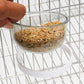 Detachable Transparent Bird Feeding Bowl - Hanging Seed & Water Cup