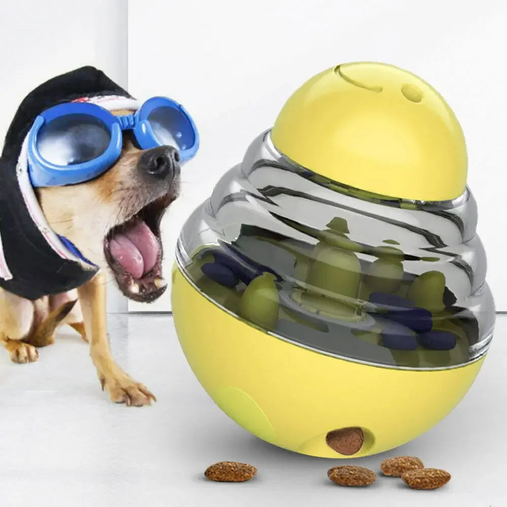 Interactive Slow Feeder Dog Toy - IQ Treat Ball for Training & Play