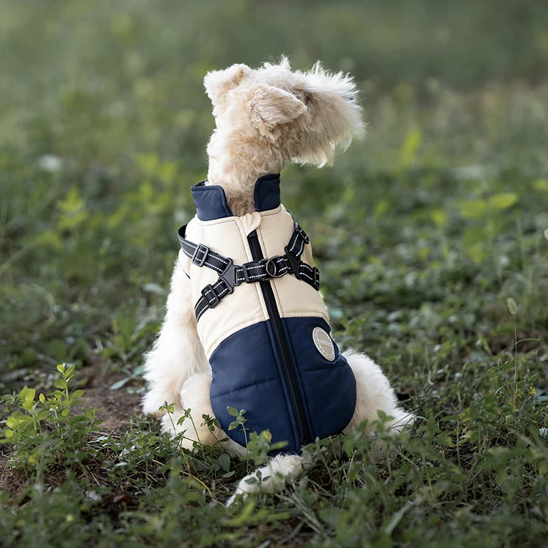 Thick Cotton Dog Vest - Warm Windproof Coat for Autumn & Winter