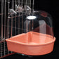 Hanging Bird Bath for Parrots - Waterproof External Cage Bathtub