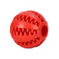 Interactive Rubber Dog Ball - Tooth Cleaning Treat Feeder Toy