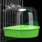 Hanging Bird Bath for Parrots - Waterproof External Cage Bathtub