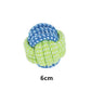Cotton Rope Dog Toy Ball - Interactive Toothbrush Chew Toy for All Sizes